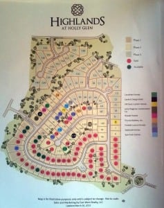 Holly Springs Highlands at Holly Glen plat