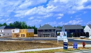New home development in Cary